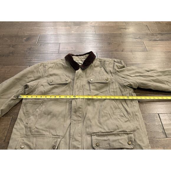 Duluth Mens Beige Fire Hose Iron Range Field Coat Heavy Duty Warm Size XL $159 - Picture 9 of 9